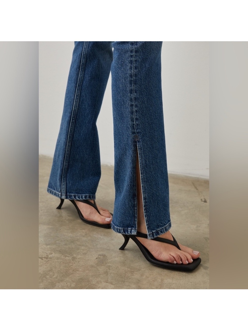 Rails Jeans Womens 28 Sunset High Rise Slim Ankle Flare Split Hem - Picture 8 of 9